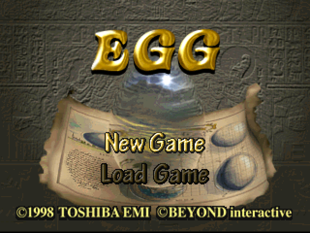 Egg title screen for Playstation